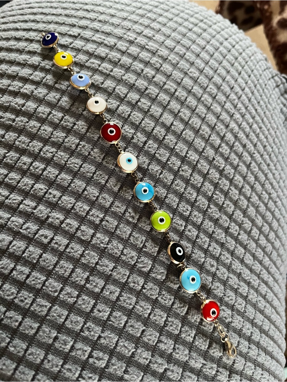 Multicolor Evil Eye Bracelet - Sterling Silver